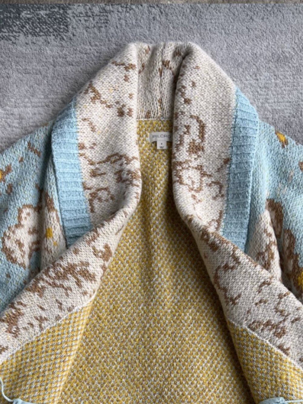 Anthropologie Pilcro Oversized Open-Front Longline Cardigan Sweater XS/S/M - Picture 5 of 5